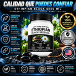 Ethiopian Black Seed Oil® - El Poder Natural de la Semilla Negra para tu Bienestar Diario 💙